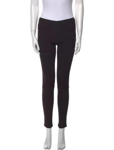 Pre-owned Helmut Lang Leather Skinny Leg Pants In Black