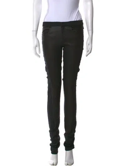 Pre-owned Helmut Lang Leather Skinny Leg Pants W/ Tags In Black