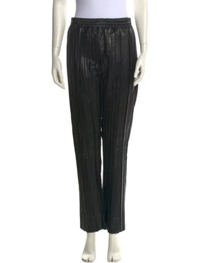 Pre-owned Helmut Lang Leather Straight Leg Pants W/ Tags In Black
