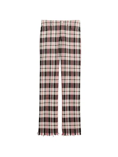 Helmut Lang Leather Straight-leg Trousers In Brown
