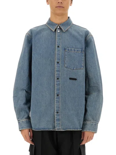Helmut Lang Light Blue Oversized Denim Shirt