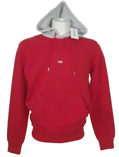 Pre-owned Helmut Lang Limited Edition Taxi Hoodie Sweatshirt Red Hong Kong Rare