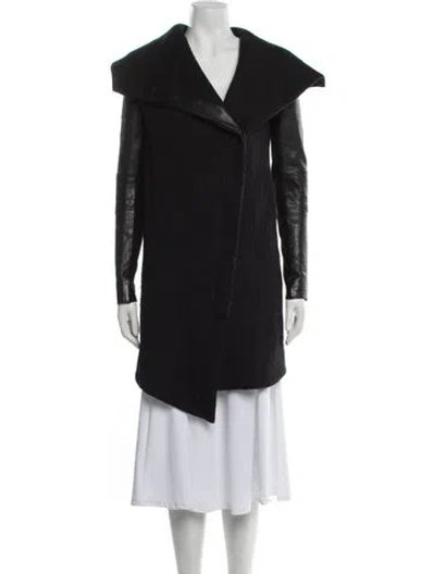 Pre-owned Helmut Lang Linen Biker Jacket In Black