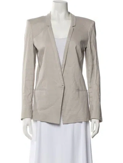 Pre-owned Helmut Lang Linen Blazer In Neutral