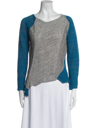 Pre-owned Helmut Lang Linen Colorblock Pattern Sweater In Multi