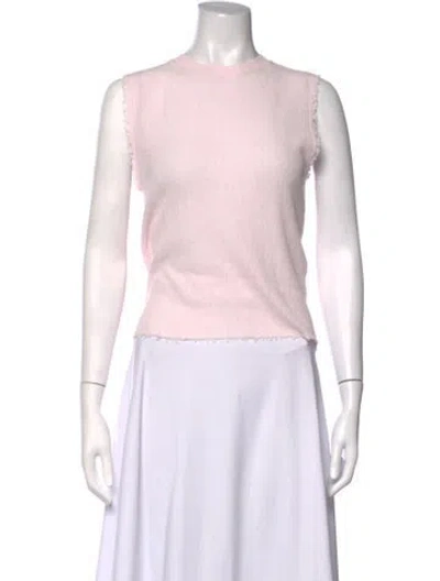 Pre-owned Helmut Lang Linen Crew Neck Sweater W/ Tags In Pink