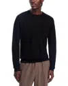 Helmut Lang Linen Crewneck Sweater In Black