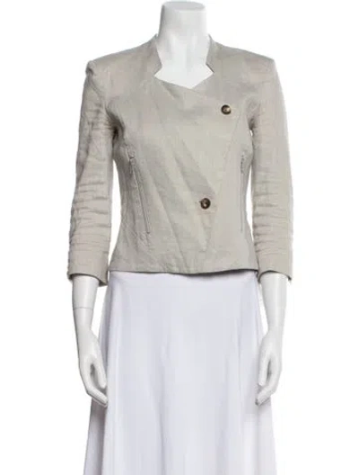 Pre-owned Helmut Lang Linen Jacket In Neutral