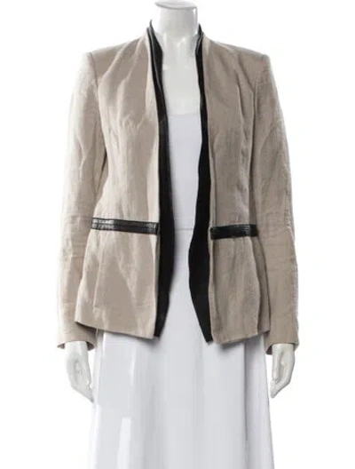 Pre-owned Helmut Lang Linen Jacket In Neutral