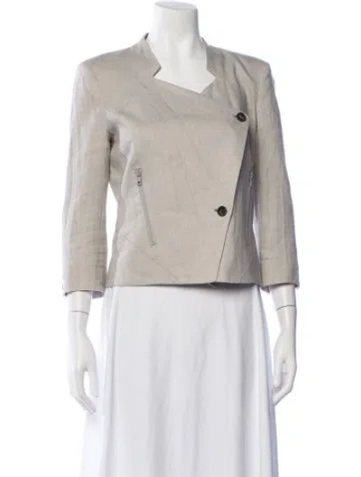 Pre-owned Helmut Lang Linen Jacket In Neutrals