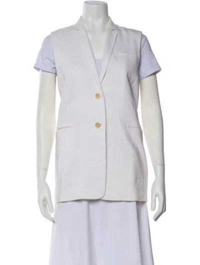 Pre-owned Helmut Lang Linen Jacket In White
