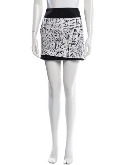 Pre-owned Helmut Lang Linen Mini Skirt W/ Tags In Multi