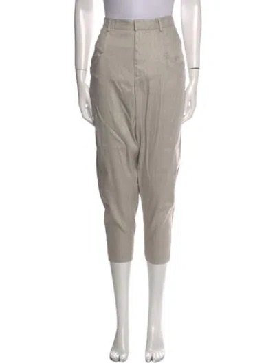 Pre-owned Helmut Lang Linen Skinny Leg Pants In Neutral
