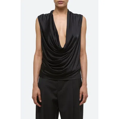 Helmut Lang Women's Sleeveless Cowl Neck Top In Black