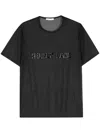 Helmut Lang Black Sheer T-shirt In Black