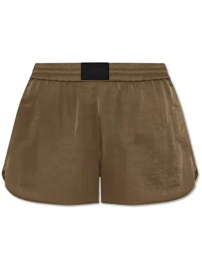 HELMUT LANG LOGO-APPLIQUÉ SHORTS - WOMEN'S - RECYCLED NYLON
