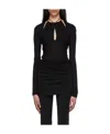 Helmut Lang Logo Around The Neck T-shirt In Black