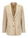 Helmut Lang Women's Jacket With Logo In Neutral