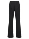 Helmut Lang Logo Band Straight Leg Trousers With Side Stripe