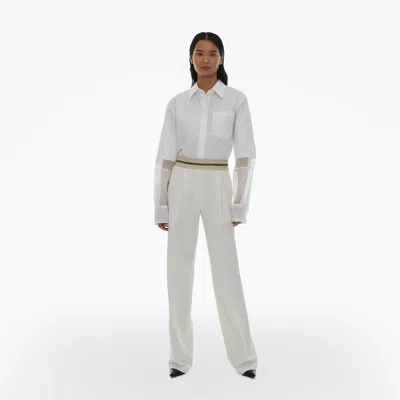 Helmut Lang Logo Band Pull On Pant In White