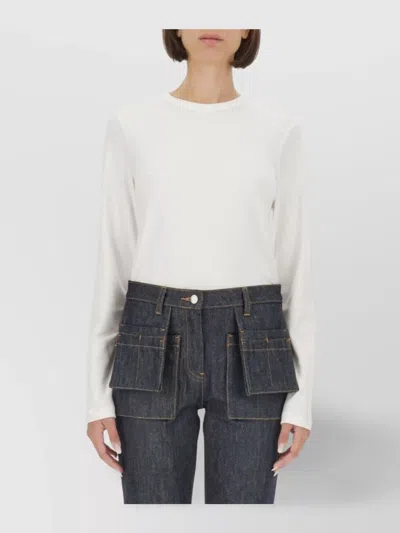 Helmut Lang Logo Crew Neck Long Sleeve T-shirt
