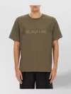 Helmut Lang Regular Fit T-shirt With Tonal Logo Embossing