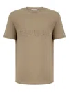 Helmut Lang Logo-embossed T-shirt In Brown