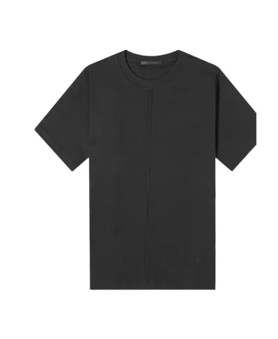 Helmut Lang Logo-embroidered Cotton T-shirt In Black