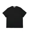 Helmut Lang Logo Embroidered Cotton T-shirt In Black