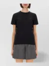 Helmut Lang Logo Embroidered Crew Neck Short Sleeve Top