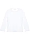 Helmut Lang Logo-embroidered T-shirt In 白色