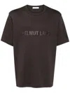 Helmut Lang Man T-shirt Dark Brown Size S Cotton