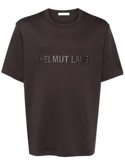 Helmut Lang Man T-shirt Dark Brown Size S Cotton