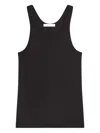 Helmut Lang Logo-embroidered Tank Top In Black