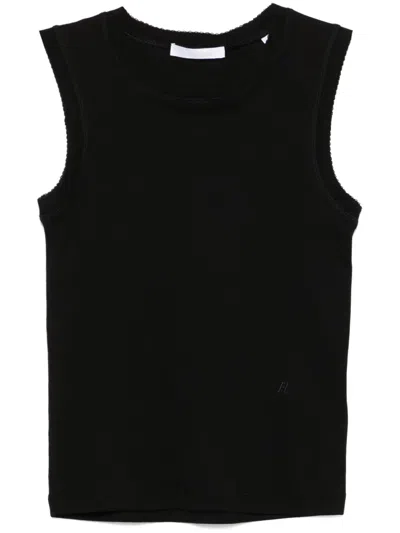 Helmut Lang Tanktop Mit Logo-stickerei In Schwarz
