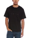 Helmut Lang Short-sleeve T-shirt With Embossed Logo In Black