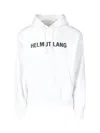 Helmut Lang Logo-print Drawstring Hoodie In White