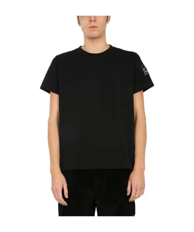Helmut Lang Logo Patch Cotton T-shirt In Black