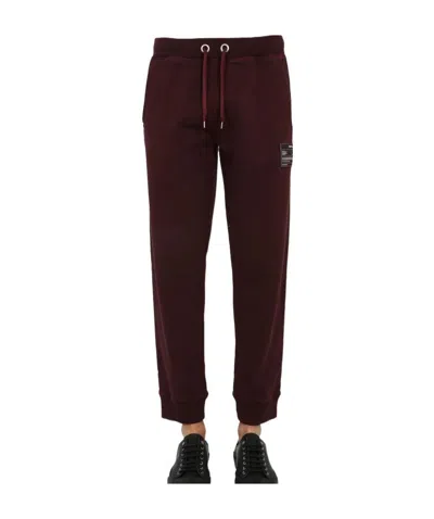 Helmut Lang Logo-patch Joggers In Brown