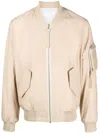 Helmut Lang Bomberjacke Mit Logo-print In Neutrals