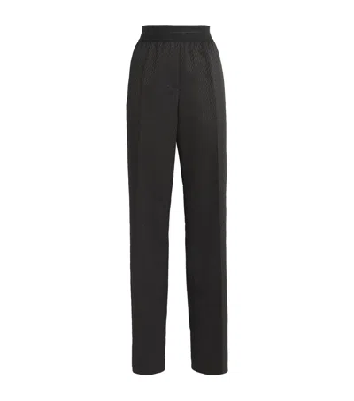 Helmut Lang Logo-print Car Trousers In Black