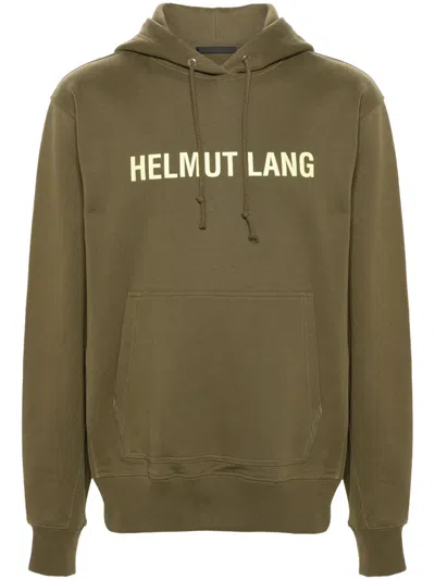 Helmut Lang Sweatshirt With Logo In Military Green