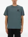 Helmut Lang Capsule Crew Neck T-shirt With Back Print In Blue