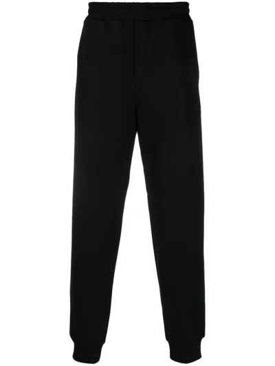 Helmut Lang Logo-print Cotton Track Trousers In Black