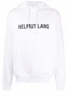 HELMUT LANG LOGO-PRINT DRAWSTRING HOODIE