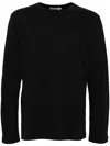 Helmut Lang Logo-print Long-sleeved T-shirt In Black - 001