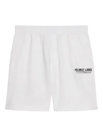 Helmut Lang Logo-print Shorts In White