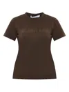 Helmut Lang Logo Print T-shirt In Brown
