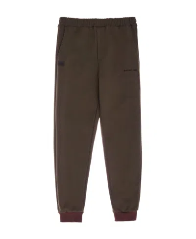 Helmut Lang Logo-print Track Pants In Brown