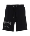 Helmut Lang Logo-print Track Shorts In Black
